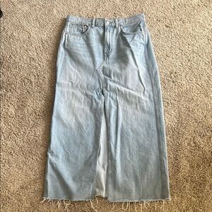Madewell Light Blue Denim Skirt